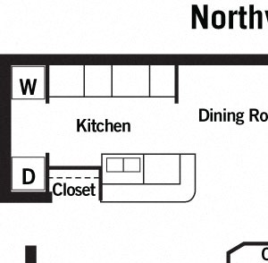 2 Bed - 2 Bath Bedroom Layout 942 sq.ft. Two Bed Two Bath